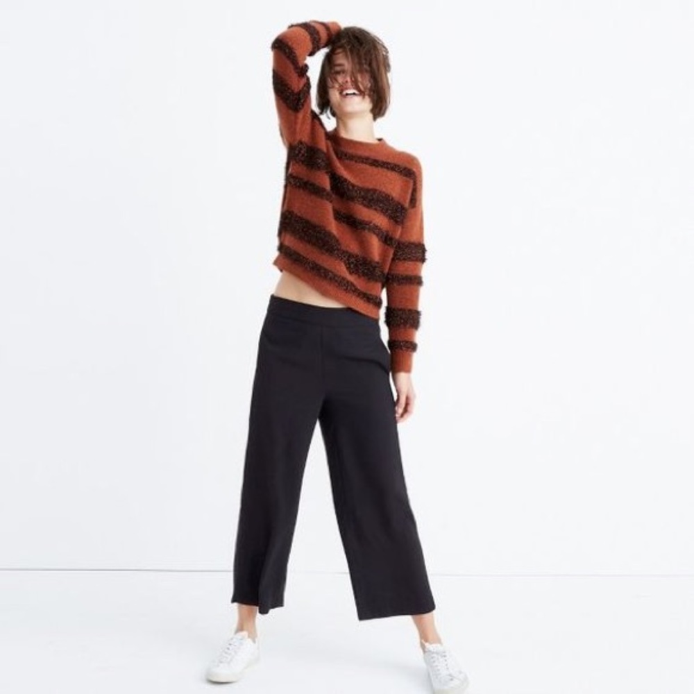 Madewell Raymond Pull-on Trousers in Black size small, new without tags